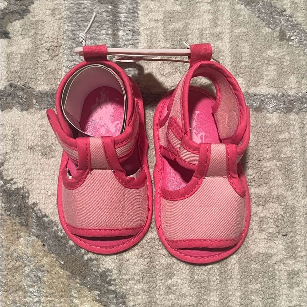 U.S. Polo Assn. Pink Kids Sandals